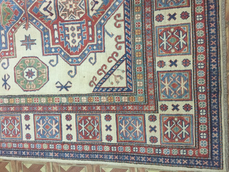 Natural Dyes Handmade Runner 6x9' Kazak Antique Design Traditional gallery