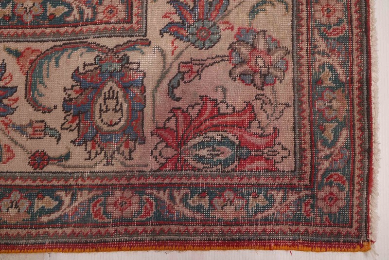 Vintage 9'2" x 11'10" Traditional Hand Knotted Vegetable Dye Wool Area Rug gallery