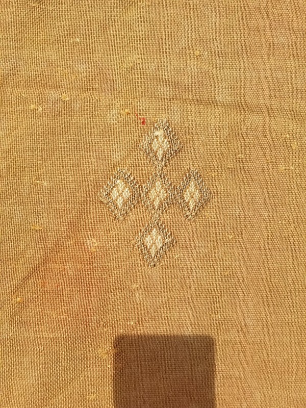 Distressed Vintage Traditional Handmade Moroccan Cactus Kilim 4.4x3.0ft gallery