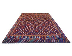 Vintage Turkish Rug HandWoven Kilim Large Area Rug Oversize Rug 9×13 ft approx