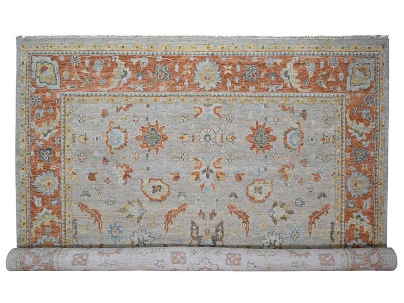 14'x18'1" Gray, Oushak Design, Supple Collection Thick and Plush, Soft Wool Rug gallery