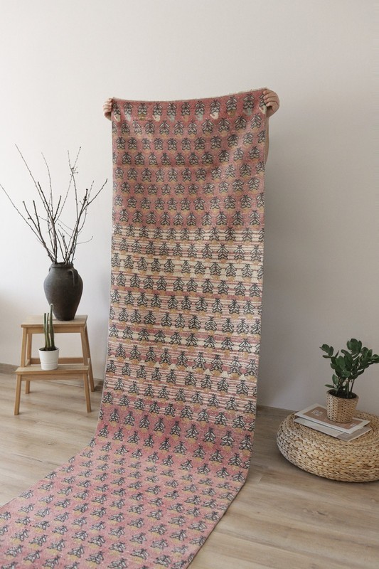 Vintage Turkish Runner 3x9, Handmade Wool Hallway Rug, Wool Anatolian Runner gallery