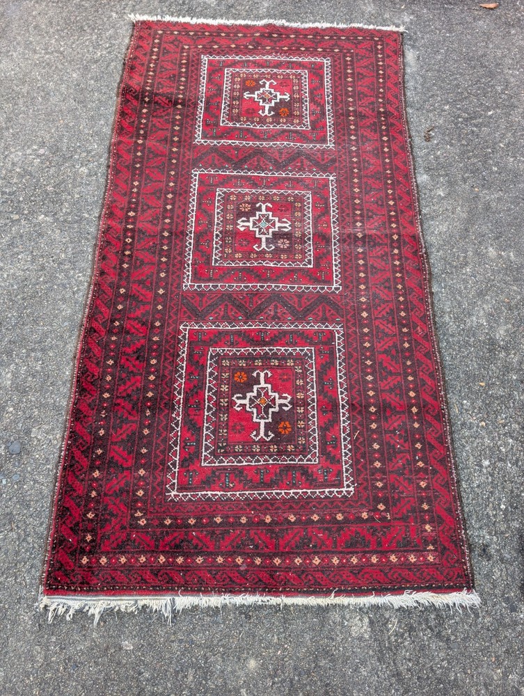 Oriental Rug Vintage Carpet Bridge 200 X 105 P3