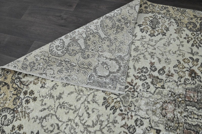 Oushak Turkish Vintage Rug 5x9 Kilim Rug Anatolian Handmade Boho Decor BEIGE gallery