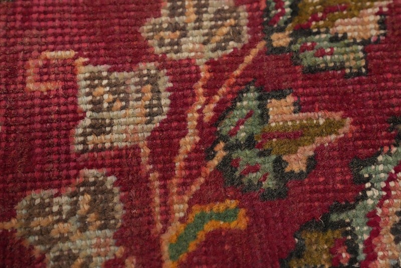 Vintage Traditional Style Red Wool Rug 5x6 ft Hand-knotted Floral Capet gallery