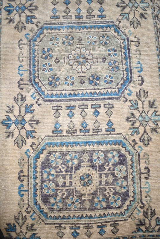Vintage Turkish Rug 36'' x 144'' Muted Dye Oushak Rug Hand-knotted Hallway Rug gallery