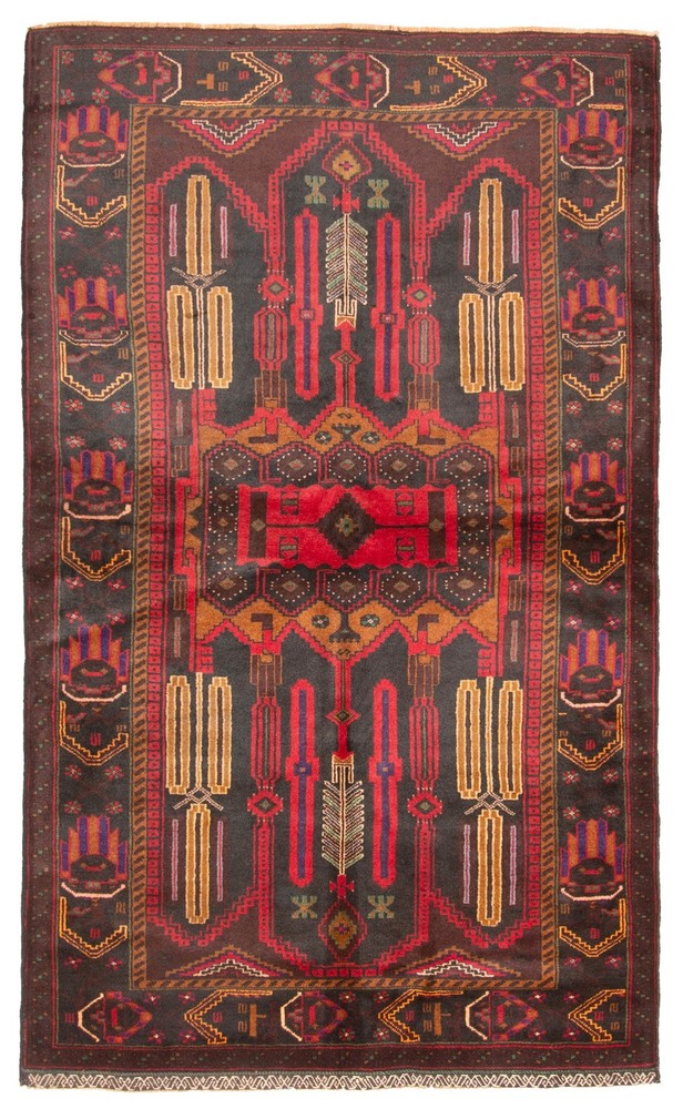 Traditional Vintage Hand-Knotted Area Rug 3'9" x 6'4" Oriental Wool Carpet