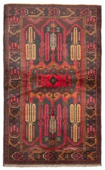 Traditional Vintage Hand-Knotted Area Rug 3’9″ x 6’4″ Oriental Wool Carpet