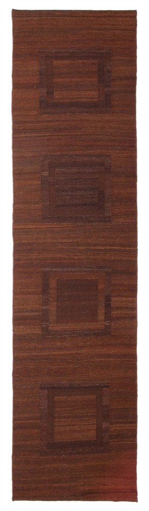 Vintage Hand Woven Area Rug 2'8" x 10'11" Traditional Wool Oriental Carpet