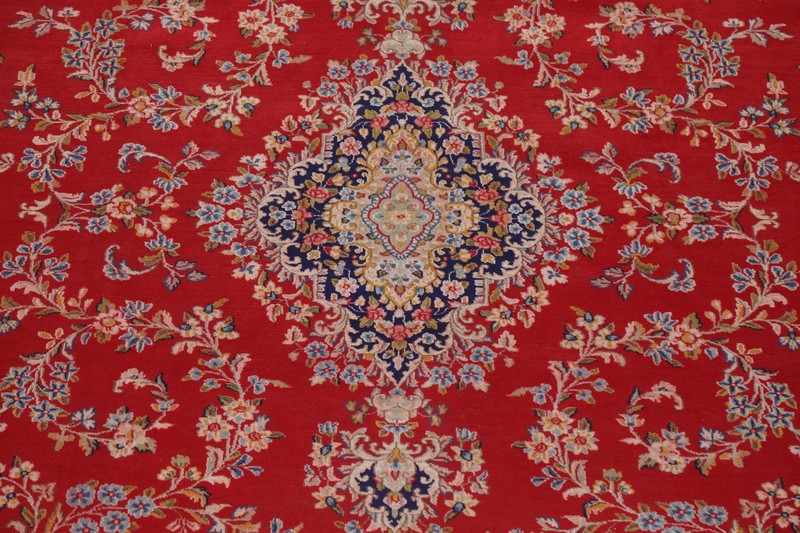 Living Room Hand-made Large Rug 10x15 Red Wool Medallion Vintage Classic Carpet gallery