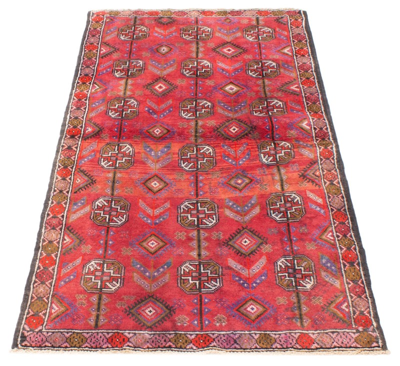 Vintage Traditional Hand-Knotted Area Rug 3'10" x 7'7" Oriental Wool Carpet gallery