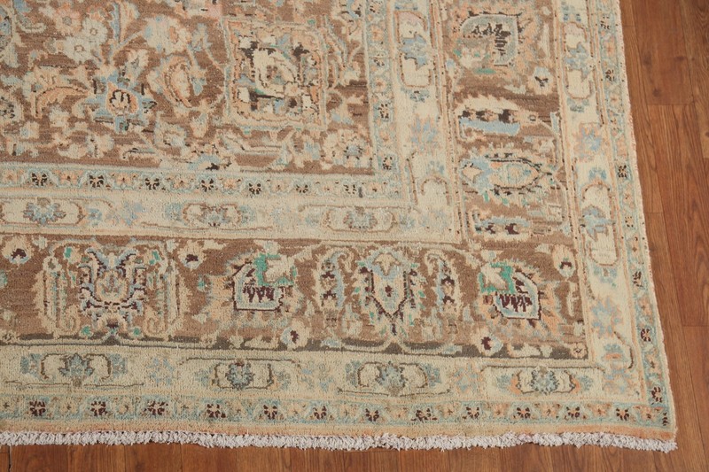 Orange Traditional Area Rug 10x13 Hand-knotted Wool Vintage Living Room Carpet gallery