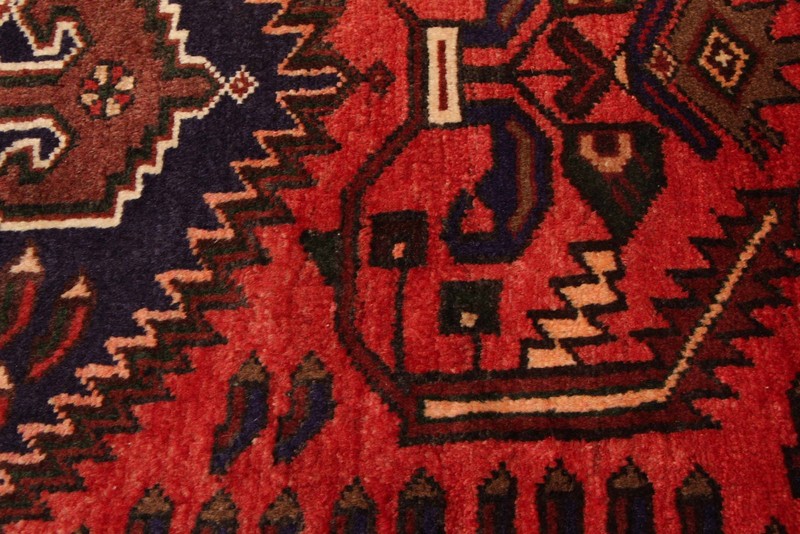 Vintage Traditional Hand-Knotted Area Rug 4'1" x 6'9" Oriental Wool Carpet gallery
