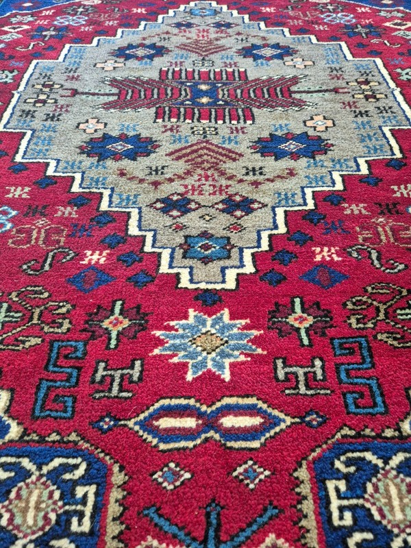 Unused Vintage Anatolian Konya Obruk Wool Rug, 57x93 in Handwoven Area Rug gallery