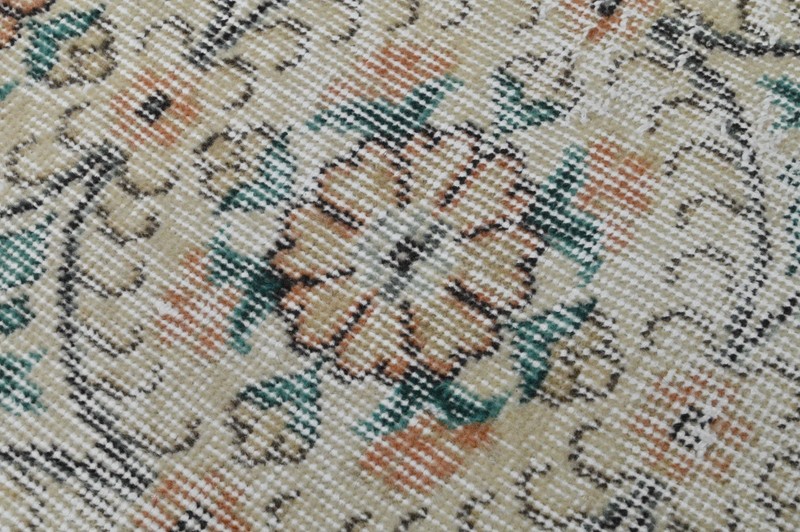 Oushak 5x8,Turkish Rug,vintage,anatolian,BEIGE,kilim,Bohemian,handmade,wool gallery