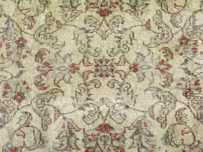 Turkish Oushak Rug, Vintage Carpet, Handwoven Floral Rugs Modern Carpet 47"x87" gallery