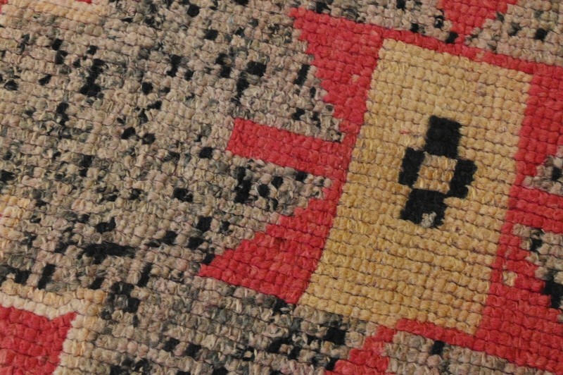 Vintage Turkish Runner Rug 2x10ft PINK Handmade Anatolian Oushak Hallway Wool gallery