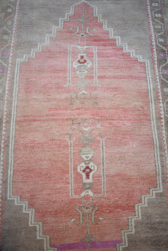 Vintage Turkish Rug 46'' x 86'' Anatolian Muted Dye Rug TERRIFIC Yuruk Area Rug gallery