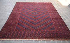 6’9″ x 9’5″ Handmade Vintage Afghan Tribal Moshvani Wool Persian Area Rug Carpet