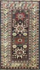 Antique Caucasian Lesghi Star Rug3’3″ x 5’8″ #15045