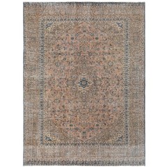 9’0″ x 12’5″ Aria Vintage Hand-Knotted Wool Area Rug