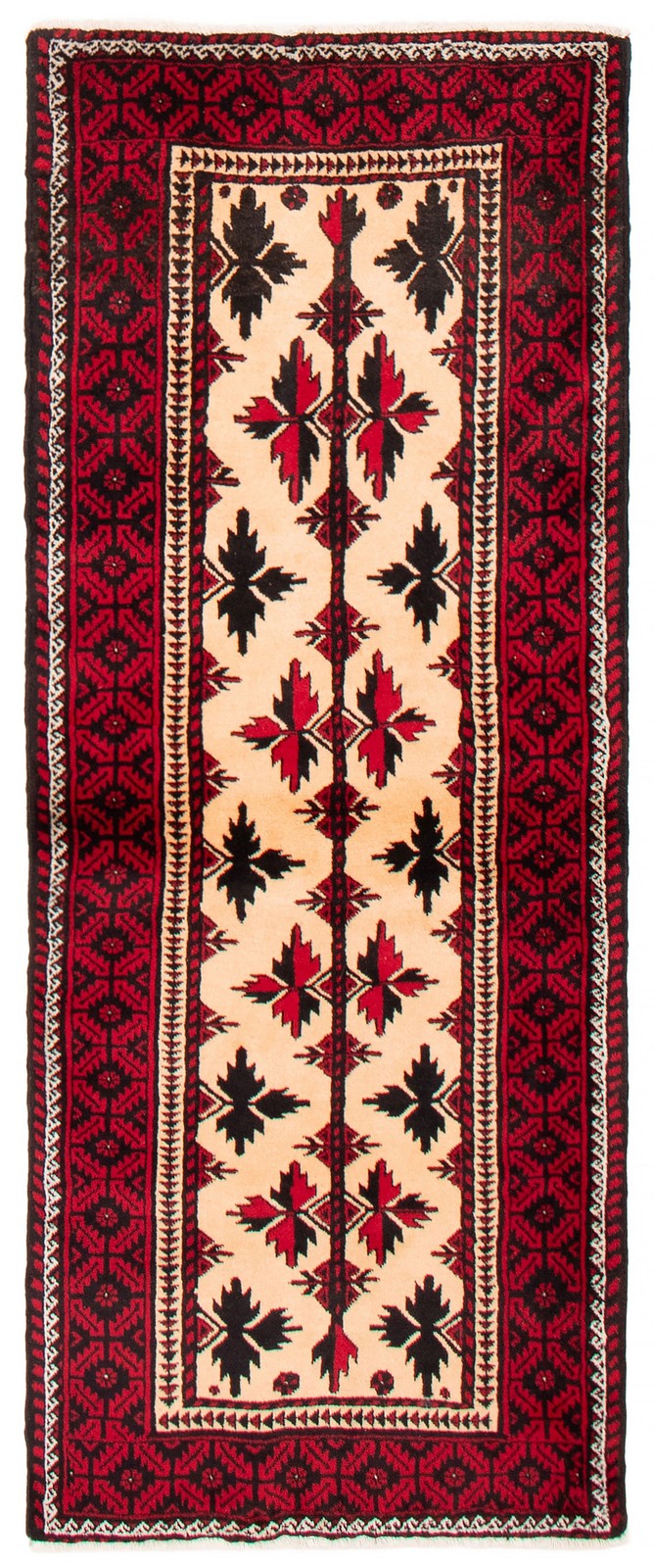2'10" x 7'3" Vintage Hand-knotted Runner Rug Traditional Oriental Wool Carpet gallery