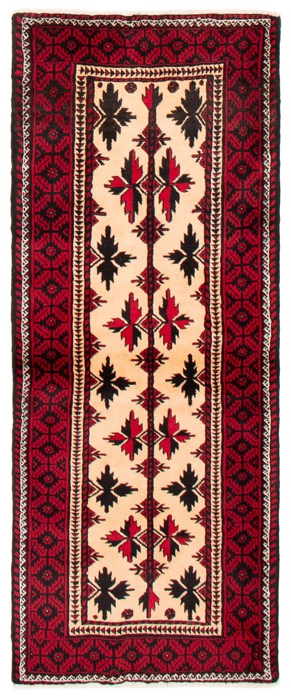2'10" x 7'3" Vintage Hand-knotted Runner Rug Traditional Oriental Wool Carpet