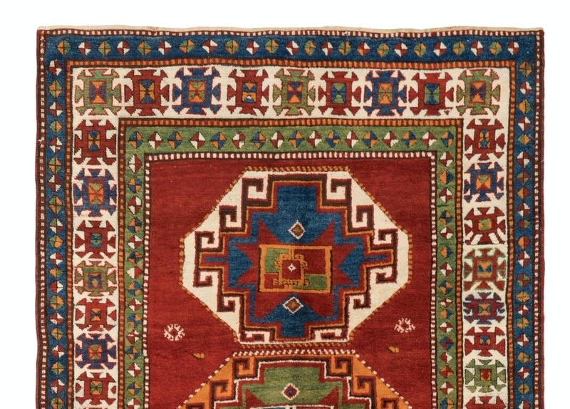 5x6.6 Ft Antique Kazak Rug, South Caucasus, Ca 1890 Excellent Original Condition gallery