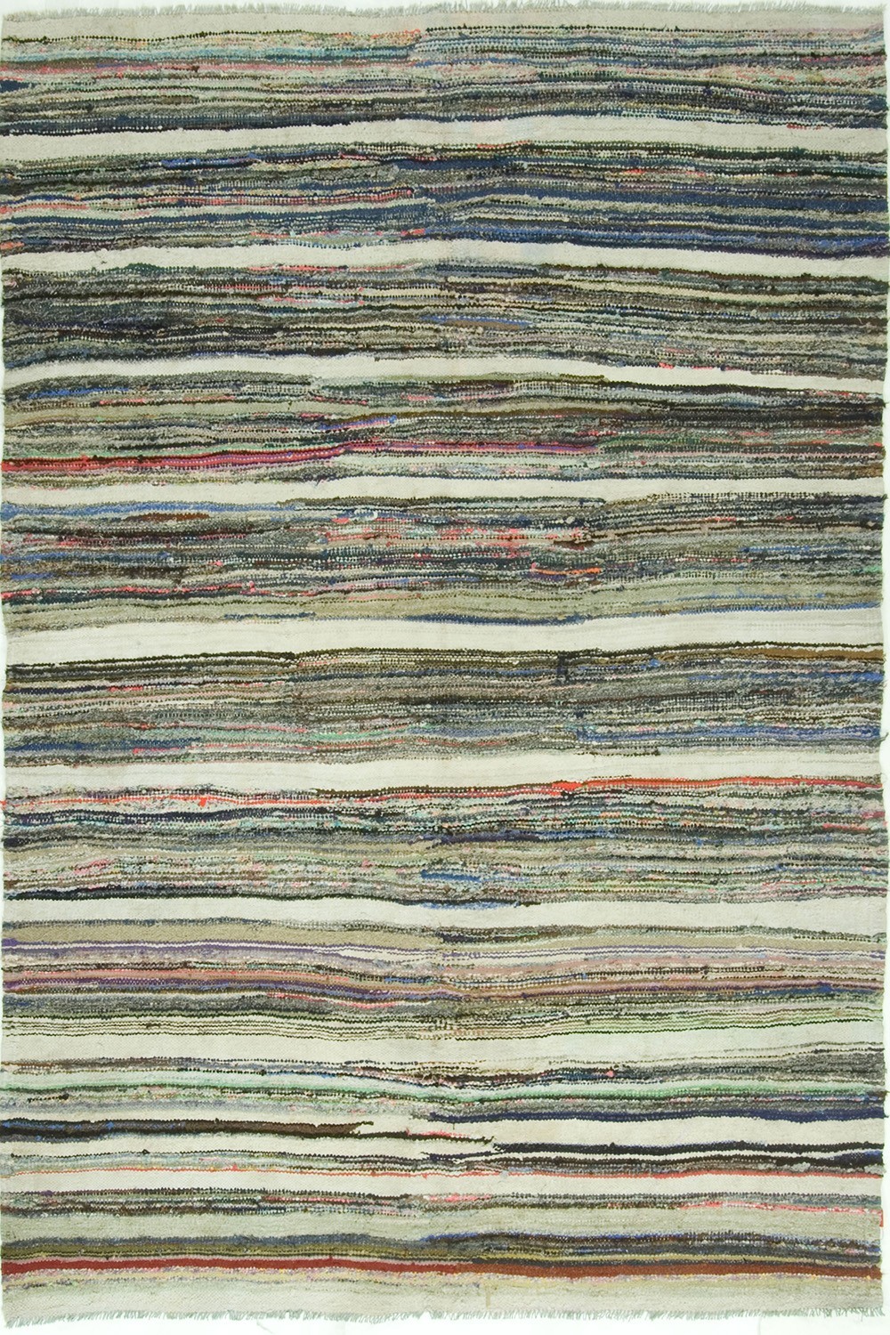 Vintage Turkish Hand Woven Kilim Area Rug 5'9" X 8' e22457 gallery