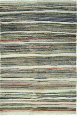 Vintage Turkish Hand Woven Kilim Area Rug 5’9″ X 8′ e22457