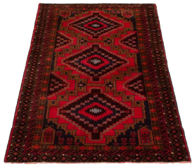 Vintage Traditional Hand-Knotted Area Rug 3'9" x 6'9" Oriental Wool Carpet gallery