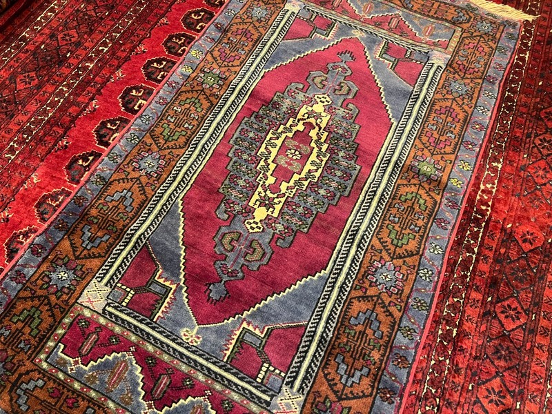 Vintage Anatolian Fine Quality Turkish Tribal Carpet gallery