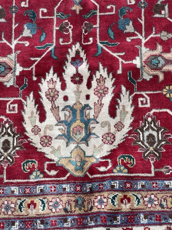12’8”x 9’8” GORGEOUS HANDMADE HAND-KNOTTED TABRIZE CARPET - ROOM SIZE RUG gallery