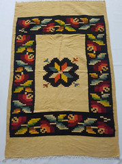 Vintage Handmade Traditional Native American Kilim Floor Rug Carpet 190×125 cm