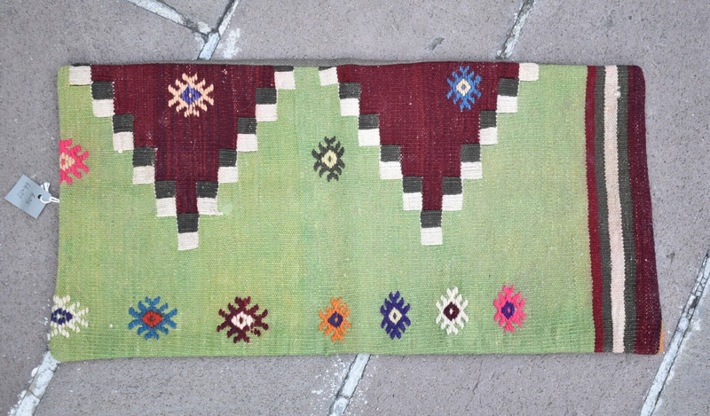 Turkish Kilim Pillow Cover Sofa Rug 13''x26'' Decorative Handmade Cushion Cover gallery