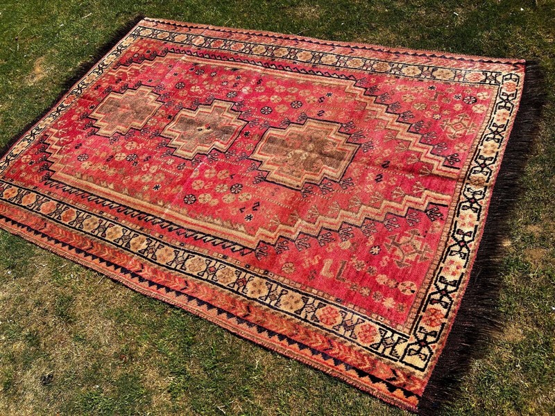 COLLECTORS' ITEM Stunning Antique Maresali Azerbaijan Boteh Pattern Caucasus Rug gallery