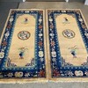 ANTIQUE CHINESE ART DECO RUG #9349and #9350 a pair 3x6 in perfect condition gallery