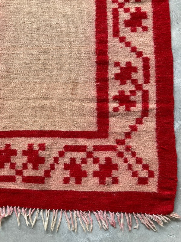 Vintage Traditional Handmade Beautiful Turkish Kilim Floor Rug Carpet 149x75 cm gallery