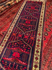 3 X 12 ft COLLECTORS’ ITEM Antique Natural Vegetable Dye Anatolian Turkish Rug