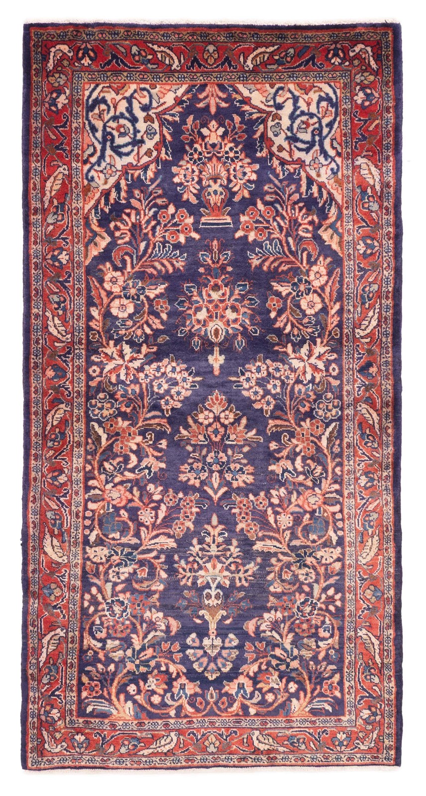 Vintage 3'6" x 7'1" Traditional Hand Knotted Vegetable Dye Wool Area Rug gallery