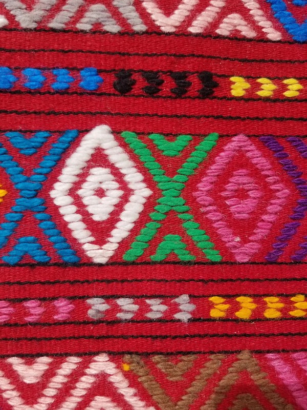 Vintage Traditional Handmade Turkish Anatolian Wool Multi Kilim Rug 5.3x2.0ft gallery