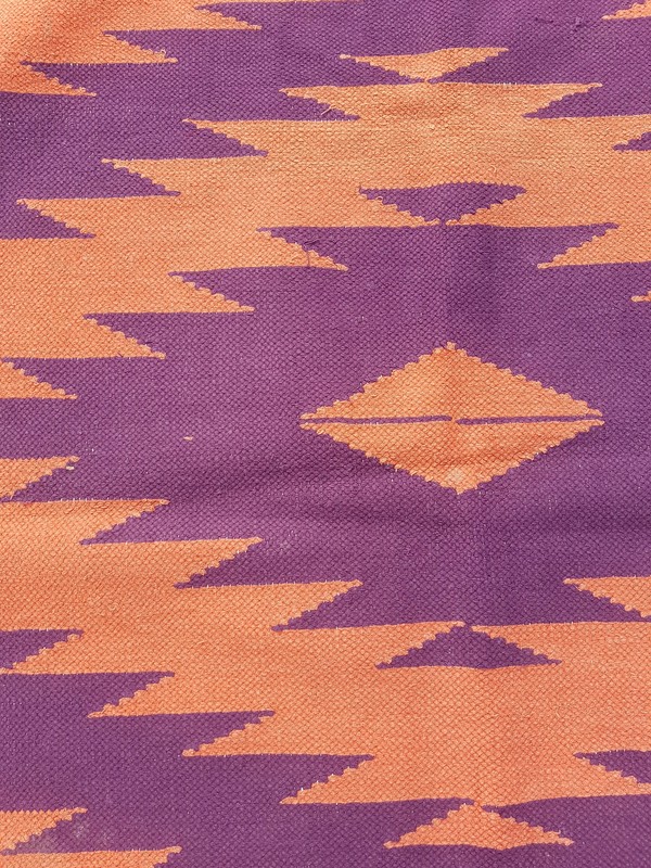 Vintage Traditional Handmade Southwestern Style Wool Multicolor Kilim 3.5x2.5 ft gallery