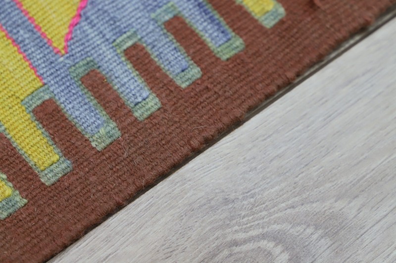 Brown Kilim Cappadocia Ethnic Rug For Kidsroom Hand Knotted Tribal Carpet 4x6ft gallery