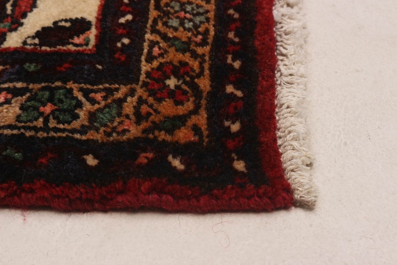 Vintage Hand-knotted Runner Rug 3'5" x 10'8" Traditional Oriental Wool Carpet gallery