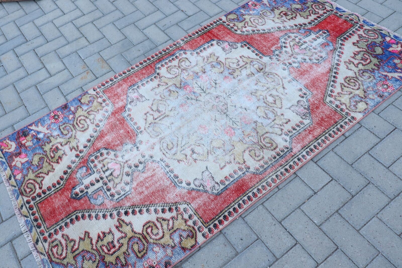 Entry Rug, Anatolian Rug, Vintage Rugs, 3.5x6.8 ft Accent Rugs, Oriental Rugs gallery