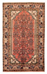 Vintage Traditional Hand-Knotted Area Rug 4’3″ x 7’1″ Oriental Wool Carpet