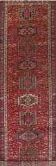 Vegetable Dye Heriz Bakhshayesh Tribal Handmade Runner Semi-Antique Rug 4×13