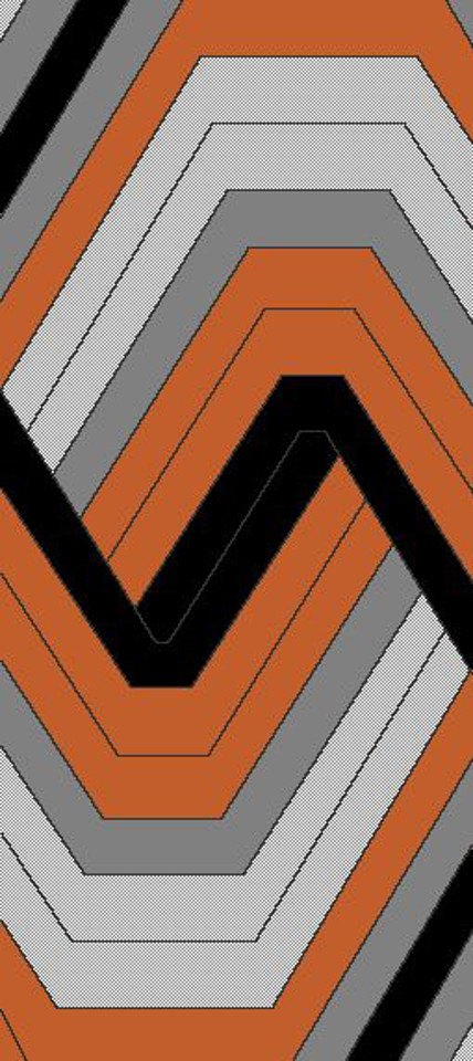 ELIZABETH PLUS 2x3 0B2899 ORANGE_GREY RUG gallery