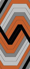 ELIZABETH PLUS 2×3 0B2899 ORANGE_GREY RUG