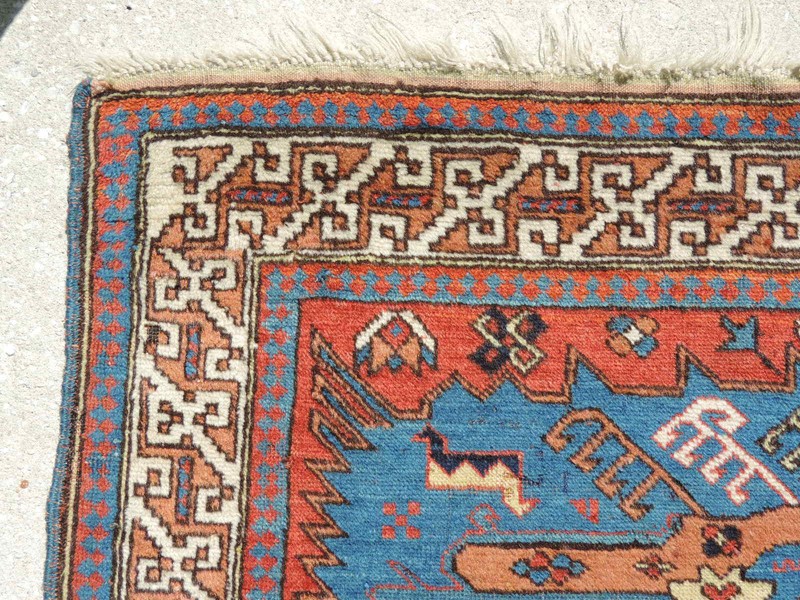 4x5ft. Antique Caucasian Zewa Kuba Wool Rug gallery